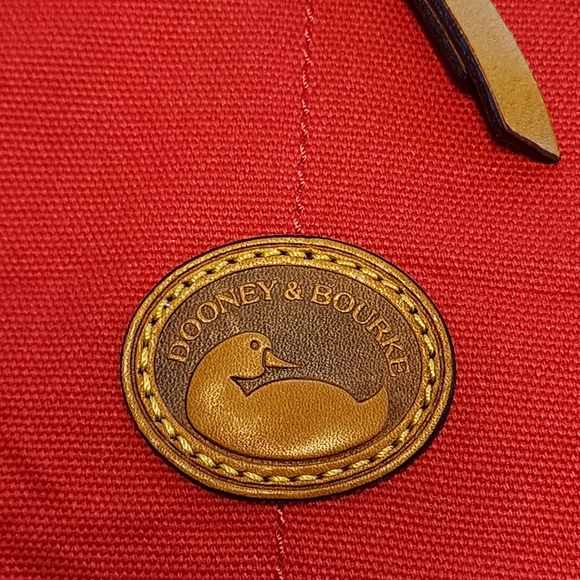 Dooney & Bourke Red Shoulder Bag Purse - Picture 3 of 9